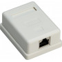 Goobay 1 prievado RJ45 lizdų dėžutė, CAT 6, STP – ekranuota