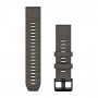 Garmin QuickFit 22 laikrodžių apyrankės, Pebble Grey silikoninės [010-14559-00]