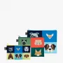 LOQI Stephen Cheetham dėklų rinkinys – Dogs & Cats (3 vnt.)