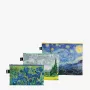 LOQI Vincent Van Gogh dėklų rinkinys – Starry Night, Wheatfield, Irises (3 vnt.)