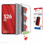 Displex privatumo stiklas su MM montavimo pagalba, skirtas Samsung Galaxy S26 FE