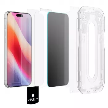 Spigen Glas.TR EZ Fit Pro HD AC privatumo ekrano apsauga iPhone 18 Pro Max, 2 vnt.