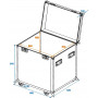 Roadinger universali transportavimo dėžė (Tour Case), 60 cm, su ratukais, Pro (30126416)
