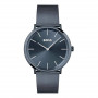 BOSS 1513827 vyrų analoginis kvarcinis laikrodis, 37 mm, mėlynas nerūdijančio plieno