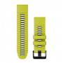 Garmin QuickFit 26 mm silikoninis dirželis, laimo/grafito spalvos (010-13281-03)
