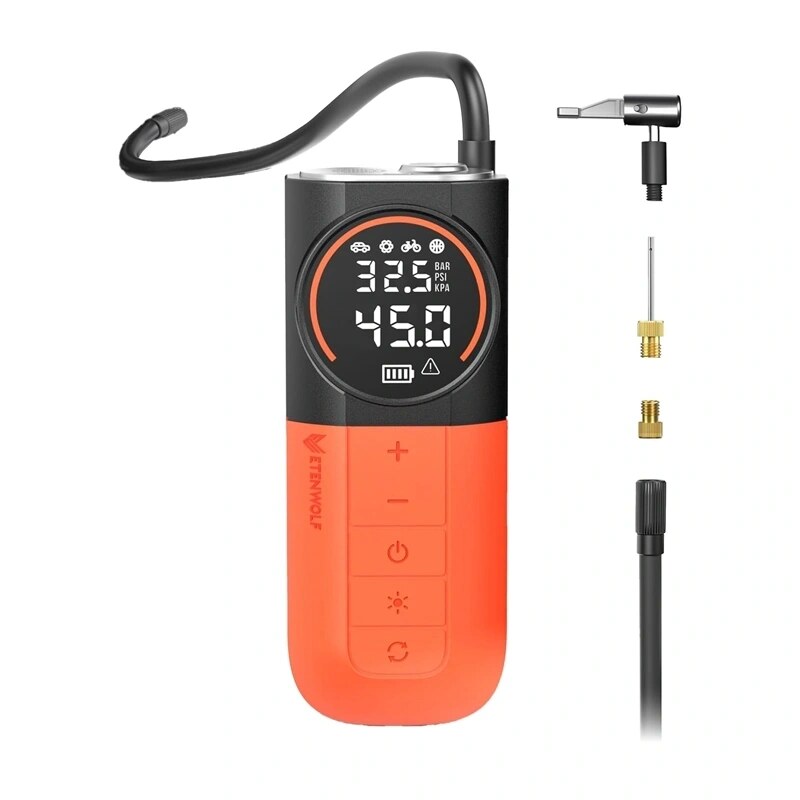 Etenwolf S1 automobilinis oro kompresorius, 11,03 bar, 5200 mAh