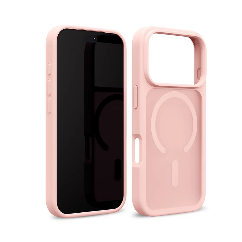 Crong Matte Magnetic MagSafe dėklas iPhone 18 Pro Max / 17 Pro Max, rožinis