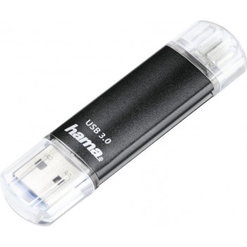 Hama Laeta Twin USB atmintinė 64 GB USB Type-A / Micro-USB 3.2 Gen 1 (3.1 Gen 1) juoda