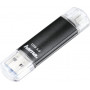 Hama Laeta Twin USB atmintinė 64 GB USB Type-A / Micro-USB 3.2 Gen 1 (3.1 Gen 1) juoda