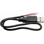 Omnitronic USB-A į 2x atvirus kabelio galus kabelis, 30 cm (30222100)