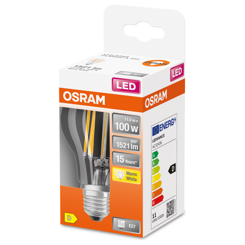 Osram LED lempa 11 W šiltai balta