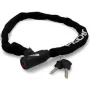 FISCHER neopreno grandininis dviračio užraktas su raktu, grūdinto plieno grandinė, 6 mm