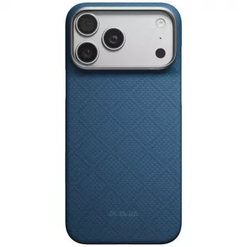 PITAKA Edge Case Argyle MagSafe dėklas iPhone 18 Pro Max / 17 Pro Max, vidurnakčio mėlynas