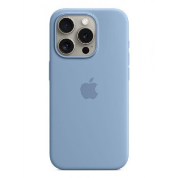 Apple iPhone 15 Pro Max silikoninis dėklas su MagSafe (Silicone Case) – mėlynas