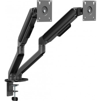 Secomp STANDARD dviejų monitorių laikiklis, mechaninė spyruoklė, 17–32 inch, maks. 2 × 10 kg, juodas (11.55.0001)
