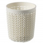Curver Knit S apvalus krepšys Ø10x11 cm, baltas