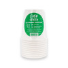 Gogreen Go Green kompostuojami puodeliai 250 ml, 10 vnt., balti