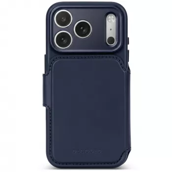 Decoded Leather Detachable Wallet odinis dėklas, skirtas iPhone 18 Pro Max / 17 Pro Max, MagSafe, Midnight