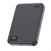 Ksix Powerbank Magslim 10000 mAh magnetinis 15W USB-C PD 20W skaitmeninis ekranas juodas