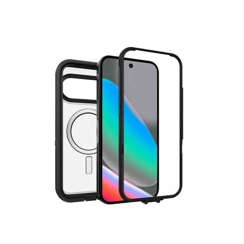 OtterBox Defender XT Clear dėklas, skirtas Google Pixel 10 / 10 Pro, juodas