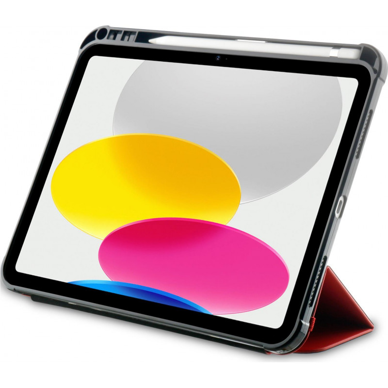 OtterBox React Series itin plonas atlenkiamas dėklas Apple iPad 10.9 inch (10-oji karta) - juodas/raudonas
