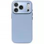 Decoded Leather Backcover – odinis dėklas iPhone 18 Pro / 17 Pro, suderinamas su MagSafe (žydra)