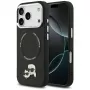 Dėklas Karl Lagerfeld Karl & Choupette Pins MagSafe skirtas iPhone 17 Pro Max juodas