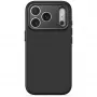 Decoded AntiMicrobial Silicone Backcover dėklas, skirtas iPhone 18 Pro Max / 17 Pro Max, MagSafe, Carbon Black