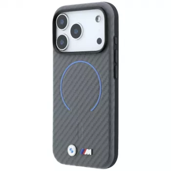 BMW M anglies pluošto rašto „MagSafe“ dėklas „iPhone 18 Pro Max“ / „17 Pro Max“, antracito
