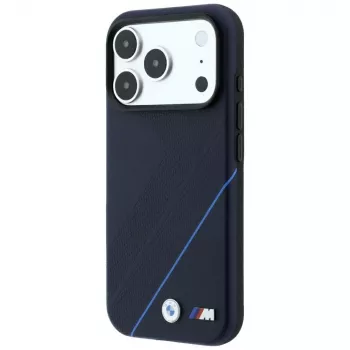 BMW M Tire Track Blue Line MagSafe dėklas iPhone 18 Pro / 17 Pro, tamsiai mėlynas