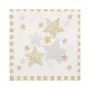 PAPSTAR Servetėlės Stardust baltos, auksinės 3 sluoksnių 33,0 x 33,3 cm, 100 vnt.