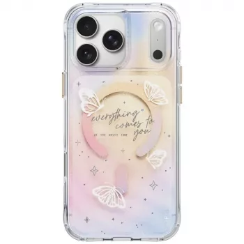 UNIQ Coehl Ellie dėklas, skirtas iPhone 18 Pro Max / 17 Pro Max, su magnetiniu įkrovimu, Prism Bloom