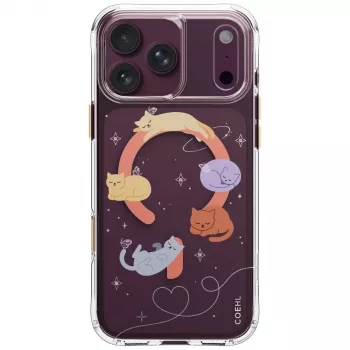 UNIQ Coehl Elysie dėklas, skirtas iPhone 18 Pro Max / 17 Pro Max, su magnetiniu įkrovimu, Whiskered Dreams