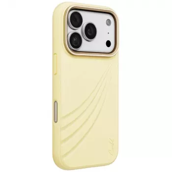 UNIQ Coehl Serina dėklas iPhone 18 Pro / 17 Pro, magnetinis įkrovimas, geltonas