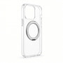 Evelatus Hybrid MagSafe dėklas su 360 metaliniu stovu, skirtas Apple iPhone 18 Pro, PC+TPU, permatomas