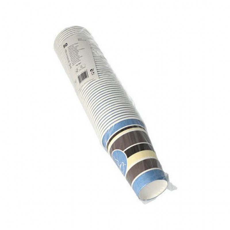STARPAK vienkartiniai kavos puodeliai 8 cm 0,3 l balti, raudoni, geltoni, pilki