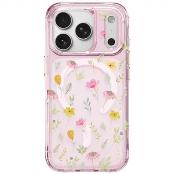 UNIQ Coehl Evie dėklas iPhone 18 Pro / 17 Pro, magnetinis įkrovimas, rožinis