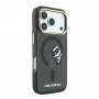 Karl Lagerfeld HC MagSafe IML Peekaboo Print & Metal Frame dėklas, skirtas Apple iPhone 18 Pro Max, juodas