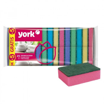 YORK indų plovimo kempinės, 25 + 5 nemokamai (30 vnt.)