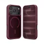 Crong Matte Magnetic MagSafe dėklas iPhone 18 Pro / 17 Pro, bordo