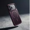 Crong Matte Magnetic MagSafe dėklas iPhone 18 Pro / 17 Pro, bordo