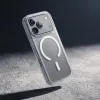 Crong Matte Magnetic MagSafe dėklas iPhone 18 Pro / 17 Pro, baltas