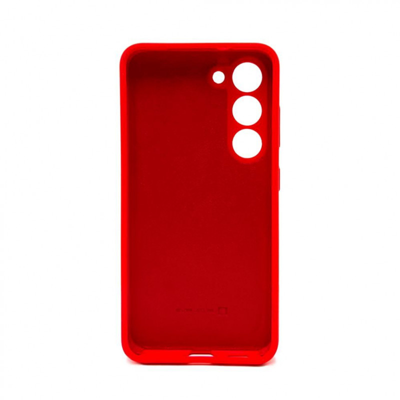 Evelatus Nano Silicone Soft Touch TPU dėklas, skirtas Samsung Galaxy S23, raudonas