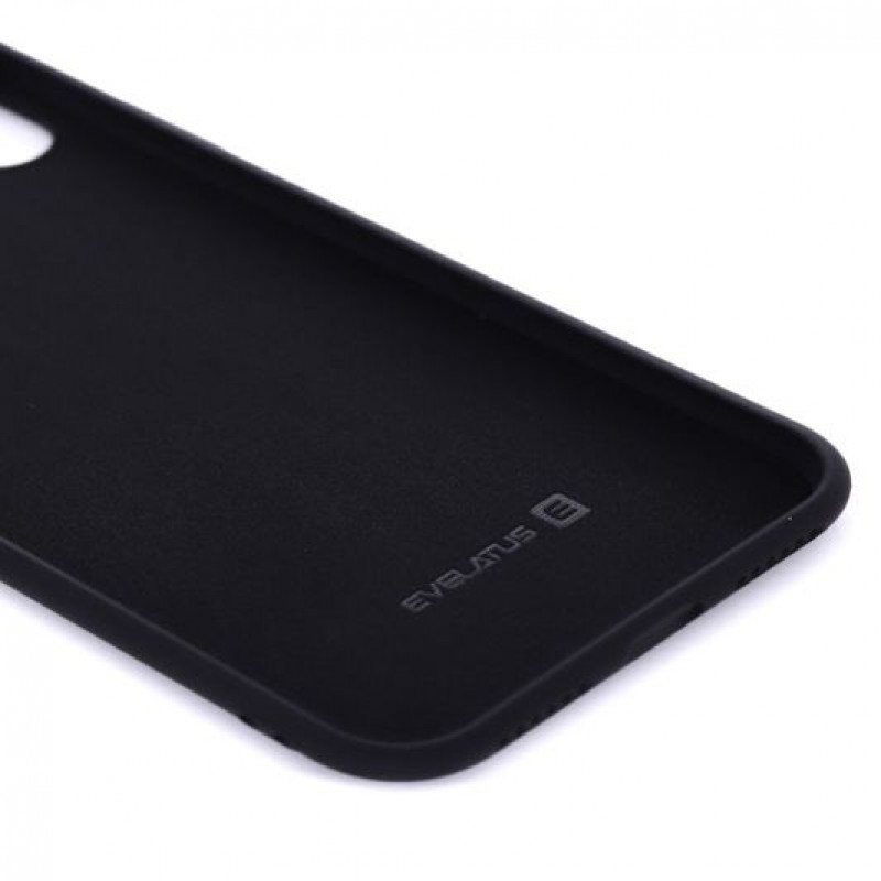 Evelatus Apple iPhone X/Xs Nano silikono dėklas Soft Touch TPU juodas