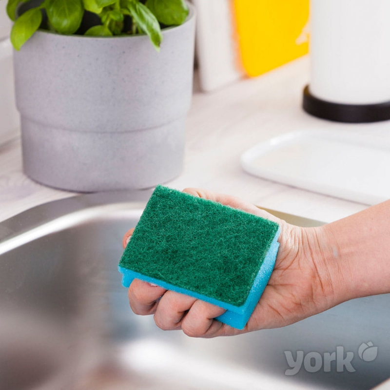 YORK abrazyvinė indų plovimo kempinė, 3 vnt.