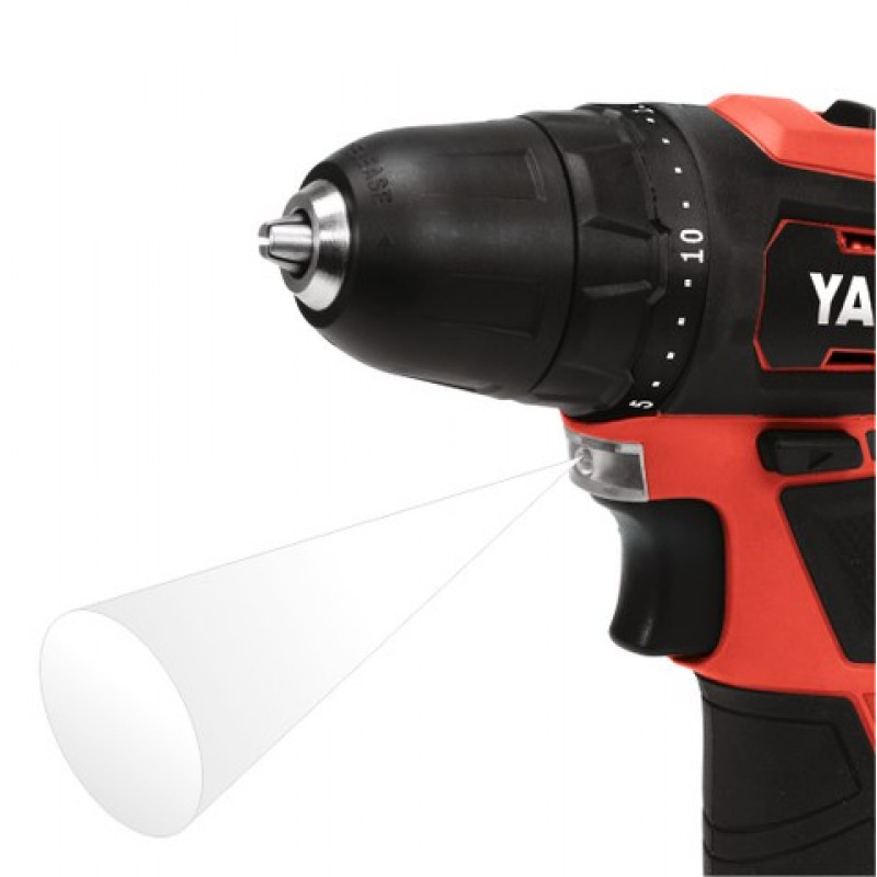 YATO YT-82901 akumuliatorinis gręžtuvas-suktuvas, 12 V, 30 Nm, 1 x 2,0 Ah Li-Ion