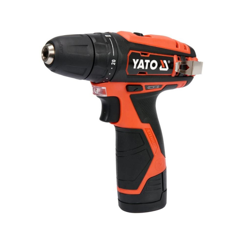 YATO YT-82901 akumuliatorinis gręžtuvas-suktuvas, 12 V, 30 Nm, 1 x 2,0 Ah Li-Ion