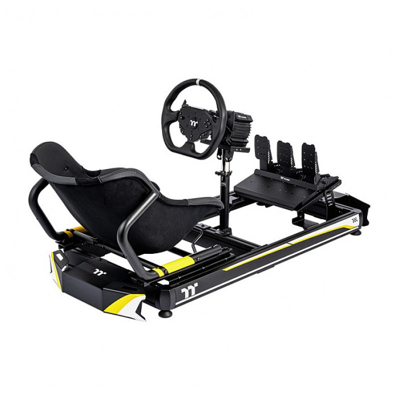 Thermaltake GK500 kartingo lenktynių simuliatoriaus kokpitas, juodas