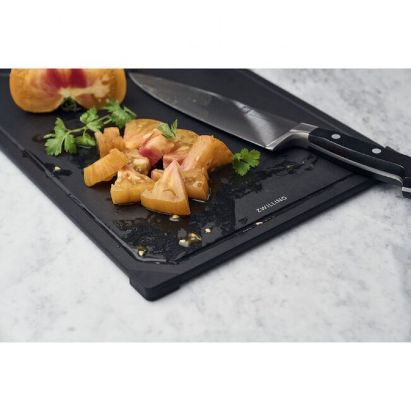 ZWILLING virtuvinė lenta medienos pluoštas 42x30 cm, juoda