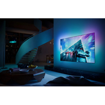 Philips 65OLED761/12 65 inch (164 cm) 4K UHD televizorius, Ambilight iš 3 pusių, 120 Hz, juodas